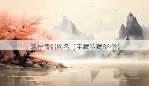 晚柠情侣昵称