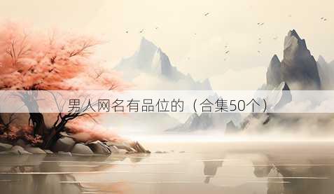 男人昵称有品位的
