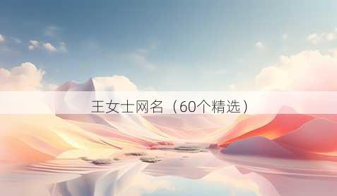 王女士昵称