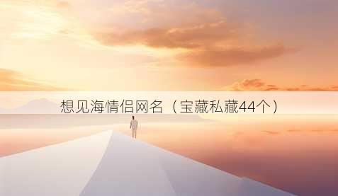 想见海情侣昵称