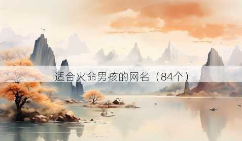 适合火命男孩的昵称