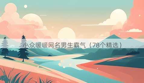 小众暖暖昵称男生霸气
