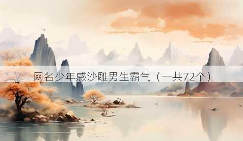 昵称少年感沙雕男生霸气