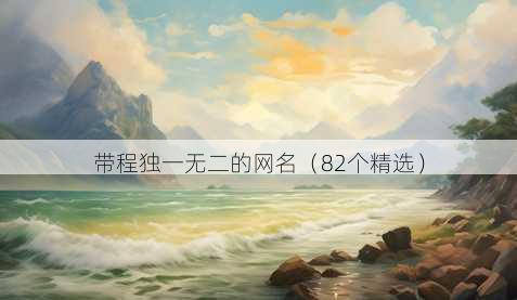 带程独一无二的昵称